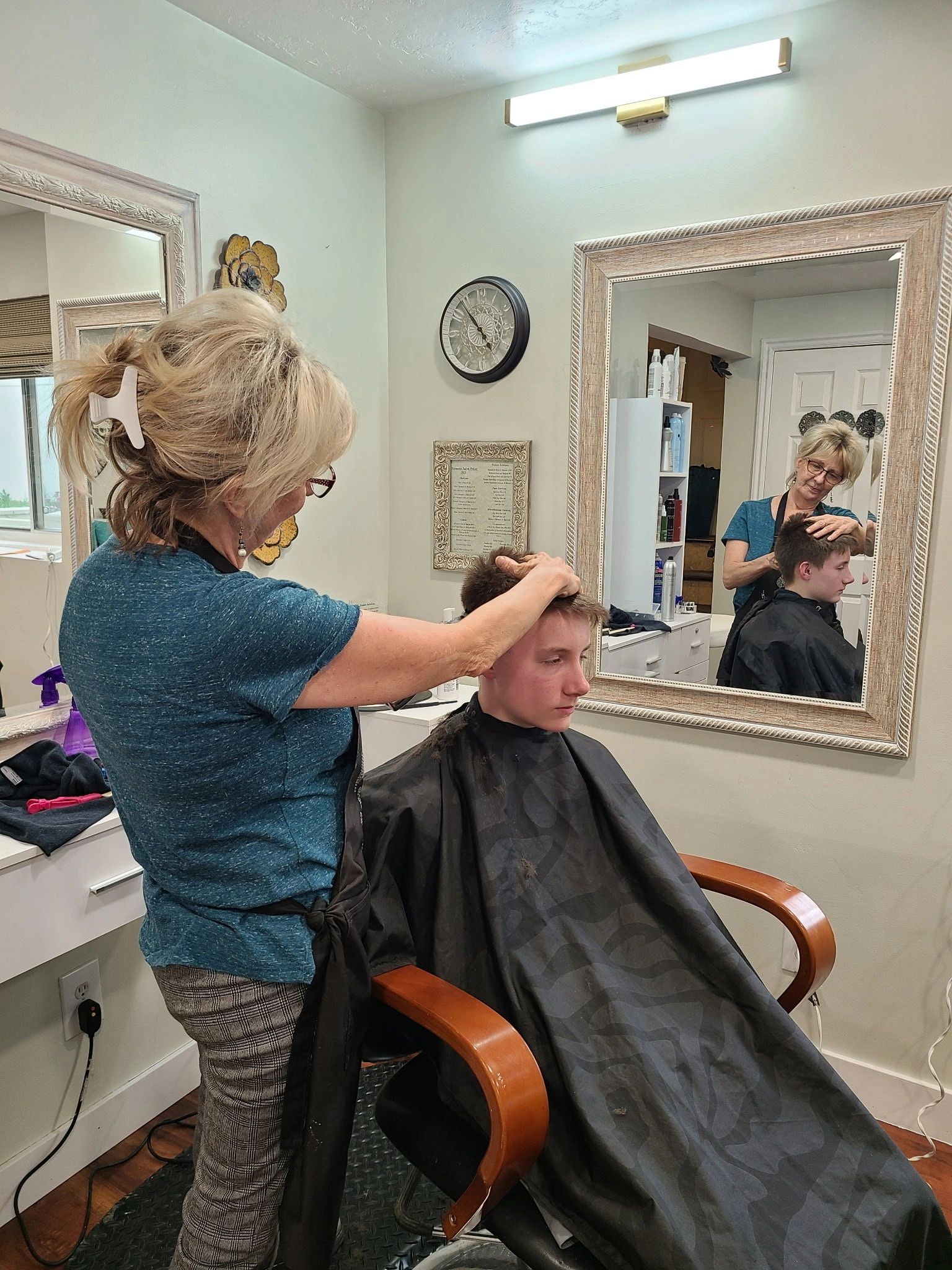 Mary Frederickson, owner and stylist at Harmony Salon